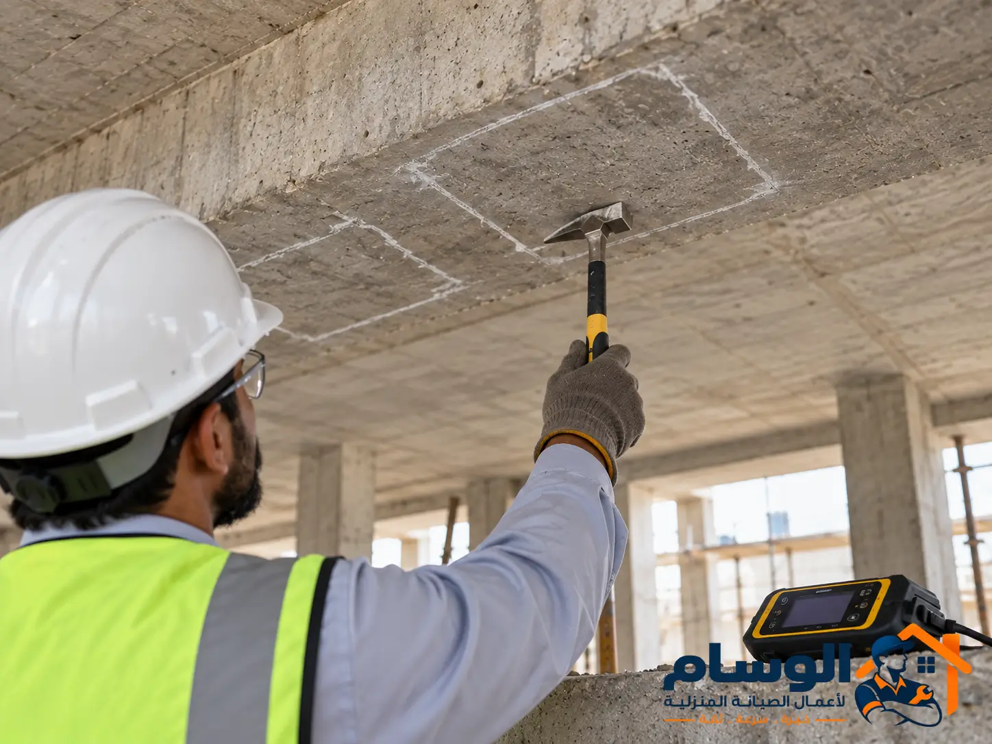 الطرق بالمطرقة لتحديد حدود التعشيش قبل الإزالة